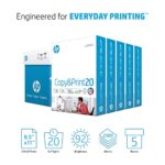 HP Printer Paper | 8.5 x 11 Paper | Copy &Print 20 lb | 5 Ream Case – 2500 Sheets| 92 Bright Made in USA – FSC Certified| 200350C