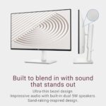 Dell S2425HS Monitor – 23.8 Inch, FHD (1920×1080) Display, 100Hz Refresh Rate 1500:1 Contrast Ratio, TÜV Rheinland Eye Comfort 4 Star, Integrated 2x5W Speaker, Height/Tilt/Swivel/Pivot – Ash White