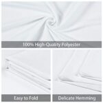 White Backgrounds for Photography, 10 x 12 ft Polyester Chromakey Backdrop Cloth, Collapsible Solid Color Background for Photo Shooting, Streaming Live, Video Studio
