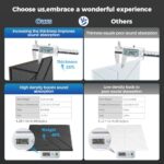 12 Pack Self-Adhesive Soundproof Wall Panels, 12 x 12 x 0.47 In Sound Proof Foam Panels for Walls, 1.2lb/ft³ High Density, Thicker 0.47in, Acoustic Panels, Noise Dampening Panels Studio White