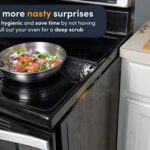 Linda’s Essentials Silicone Stove Gap Covers (2 Pack), Heat Resistant Oven Gap Filler Seals Gaps Between Stovetop and Counter, Easy to Clean Stove Gap Guard (21 Inches, White)