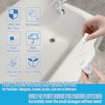 Specialty Tub and Tile Paint, High-Gloss White Tub Paint for Bathtub, Quick-Dry Porcelain Paint for Scratches & Chips on Porcelain, Acrylic, Enamel, Cast Iron, Tubs, Tiles, Sinks and Toilets(White)