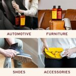 Leather Honey Leather Cleaner: Non-Toxic Leather Care Made in the USA Since 1968. Deep Cleans Leather, Faux & Vinyl – Couches, Car Seats, Purses, Tack, Shoes & Bags. Safe Any Colors & White Leather