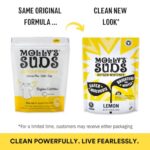 Molly’s Suds Oxygen Whitener | Powerful Bleach Alternative, Chlorine Free & Color Safe | Brightens Whites and Removes Stains (Pure Lemon Essential Oil – 79 oz)