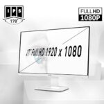 MSI Pro MP273AW, 27″ Monitor, 1920 x 1080 (FHD), IPS, 100Hz, TUV Certified Eyesight Protection, 4ms, Displayport, HDMI, Tilt, White