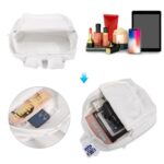 Buluzine DIY Canvas Backpack White Backpack Large Casual Daypack Satchel Laptop Backpack Unisex, standard