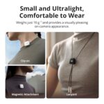 DJI Mic Mini Transmitter (Arctic White), Ultralight, Detail-Rich Audio, DJI OsmoAudio, Noise Cancelling, Wireless Microphone for Camera/iPhone/Android, Vlog, Streaming