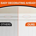 Brohood White Touch Up Paint, Appliance Kitchen Cabinet Bathtub Paint for Wall, 30ML Multi Surface Touch Up Paint Pen, Semi Gloss White Wall Paint for Enamel Porcelain Door Furniture Chips Scratches