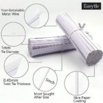 Easytle 600 Pcs 5″ White Paper Twist Ties Bread Ties White Twist Ties Twisty-Ties Bag Ties Twist Ties for Bags Bread Wire Ties Twist Tie for Party Cello Candy Bread Coffee Bags Cake Pops