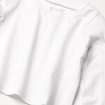 The Children’s Place baby girls And Toddler Long Sleeve Basic Layering T-shirt T Shirt, White 2 Pack, 3T US