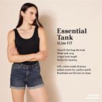 Amazon Essentials Women’s Slim-Fit Tank, Pack of 2, White, Small