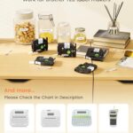 Replace for Brother Label Maker Tape P Touch Label Tape TZe TZ Tape 12mm 0.47 Laminated White TZe-231 Ptouch Refill TZe231 for PT-H110 D220 D210 1280 1290 1880 2040, Black on White 1/2 Inch, 6-Pack