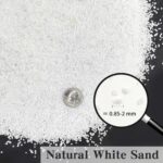 FANTIAN 5 lbs Aquarium White Sand, 0.8-2 mm Aquarium Gravel. Natural Coarse Sand for Fish Tank, Paintings, Succulent Plants Potted, Fire Pits, Candle, Vase Filler and Crafts