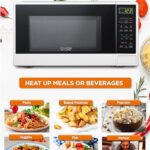 Commercial CHEF Countertop Microwave, 1.1 Cubic feet, White