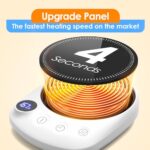 KitchekShop Coffee Mug Warmer – Fastest Heating & Highest Temperature, Coffee Cup Warmer for Desk Auto Shut Off, 4 Temp Settings & 1-12H Timer, Smart Electric Beverage Warmer for Coffee Candle (White)