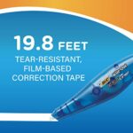 BIC Wite-Out Brand Exact Liner Correction Tape, 19.8 Feet, 10-Count Pack of White Correction Tape, Fast, Clean and Easy to Use Tear-Resistant Tape Office or School Supplies