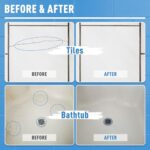 DWIL Tub and Tile Paint, White Touch Up Paint for Porcelain, Scratches, Cracks and Spots on Tile, Porcelain Repair Kit for Bathtub, Sinks, Enamel and Toilets, 1.5 Fl Oz(White)