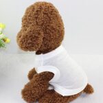 Alroman Dogs Shirts White Vest Clothing for Dogs Cats L Dog Vacation Shirt Male Female Dog Clothing Puppy Summer Clothes Girls Boys Dog Cat Cotton Summer Shirt Small Pet Clothes Vest T-Shirt Apparel