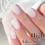 Double Rhythm Translucent Gel Polish Sheer Neutral Natural Light Milky Same Color Same Bottle 15ML Jelly Nail Polish Nail Art DIY at Home (Milky White-A1367)