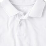 The Children’s Place Boys Short Sleeve Pique Polo,White Single,L (10/12)