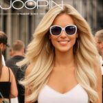 Joopin Big White Sunglasses for Women Polarized Sun Glasses Oversized Elegant Large Jackie Rhinestone Shades UV400 Protection Ladies Sunnies