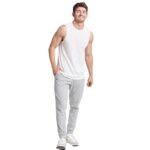 Russell Athletic Mens Cotton Performance Sleeveless Muscle T-Shirt T Shirt, White, Large US