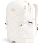 THE NORTH FACE Women’s Jester Luxe Everyday Laptop Backpack, Gardenia White/Burnt Coral Metallic, One Size