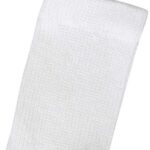 Hanes Boys Socks, Double Tough Cushioned Crew 12-pair Packs Athletic-socks, White/Grey Bottom, Large US