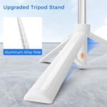 Selfie Stick Travel Tripod for Cell Phone with Remote Control and Phone Holder, Extendable Selfie Stick for iPhone, iPhone Tripod for Video Recording, 50 Inch, White