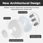 Shower Hooks for Inside Shower,Suction Cup Hooks for Glass Window,Removable Towel Hooks for Bathrooms,4 Packs(White)