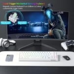 Womier M68 HE V2 Rapid Trigger Keyboard 60% Percent, Hall Effect Topographic Gaming Keyboard, Wired RGB Custom Mechanical Key Board with Magnetic Switch, PBT Keycaps for Mac/Win (White)