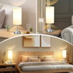 Dicoool Touch Table Lamp for Bedroom Nightstand – Bedside Lamp with USB-C USB-A Charging Ports White, 3 Way Dimmable Small Desk Lamp for Bedroom, Dorm Room, Office, Living Room, Reading, Bathroom