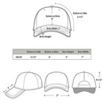 Gelante Adult Plain Baseball Cap Classic Adjustable Size for All Seasons. 20-001-White-1PC