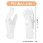 White Satin Women’s Gloves – Bridal & Banquet Opera Gloves for Dance, Tea Party & Uniforms