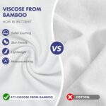 BAMBOO COOL Men’s Undershirts Moisture-Wicking Tees Stretch Crew Neck Soft T-Shirts for Men,3 Pack White