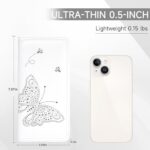 KITEVIUN RFID Wallet Women Ultra Slim Thin Womens Wallet Compact Clutch Long Ladies Wallet for Women WHITE