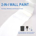 White Paint for Wall, 2-in-1 Brush and Paint, Easy to Apply Small Drywall Repair Kit, Fast-Drying Water-Based Suitable for Small Areas