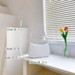 Brymthy MINI Clutch Purse Lightweight Evening Handbag Underarm Shoulder Bag for Women (White)