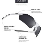 Xagger Polarized Sports Sunglasses for Men Women Wrap Around UV400 Running Baseball Softball Cycling Golf Hiking Fishing Driving Glasses