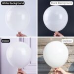 PartyWoo White Balloons 101 pcs 12 Inch Matte White Latex Balloons for Wedding Bridal Graduation Engagement Baby Shower Gender Reveal Easter Anniversary Birthday Party Decorations White-Y13