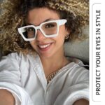 livho Oversized up to 99% Blue Light Blocking Glasses for Woman – Rectangle Fashion Glasses for Computer, Chic Preppy Frame – Anti Eyestrain