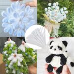 ESUOHYM 100 PCS White Pipe Cleaners Craft Bulk DIY Art Supplies for Kids, Adults Crafts, Thick Chenille Stems Fuzzy Wire Sticks Holiday Decorations and School Supplies