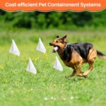 20 Pack Marking Flags- 13x4x5 Inch White Yard Flags for Yard Marking, Irrigation, Sprinkler, Suitable for Lawn Marker, Dog Training, Survey, Landscape, Stake, Garden, Fence