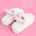 xo, Fetti Bride Platform Slippers, White Fur, M/L | Bride To Be Gift, Bachelorette Party Favor, Bach Party Decorations, Wedding Day Sandals, Bridesmaid Gift, Bridal Shower Party Favor