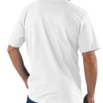 Carhartt Mens Loose Fit Heavyweight Short-Sleeve Pocket T-Shirt Work Utility t Shirts, White, XX-Large US
