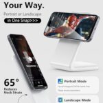 Mag.Safe Charger – iPhone Charger Stand, Magnetic Fast Wireless Charger for iPhone 17/16/15/14/13/12 Series – White