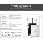 Hiking Backpack,40L Extra Large Capacity Hiking Bag,Internal Frame Camping Backpack,Upgraded X-PAC Lightweight Sport Daypack Travel Backpacks Fit For Mountain Climbing Camping (White)