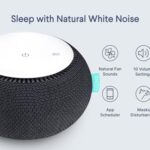 SNOOZ Smart White Noise Sound Machine – Real Fan Inside for Non-Looping White Noise, Sleep Aid for Adults, Travel, Sleeping, Bedroom, Portable, Baby Registry Essential – Charcoal