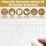 AstraVox Wood Touch Up Paint, 1.5 Oz White Paint for Wood Repair Scratches, Spots and Chips, Strong Adhesion Waterproof Quick Dry for Doors Tables Furniture Kitchen Cabinets Dressers