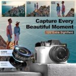 True 5K Digital Cameras for Photography 48MP – WiFi, Wide-Angle & Macro Lens, 16X Zoom Autofocus, 32GB TF Card, Vlogging Camera for YouTube Travel (White)